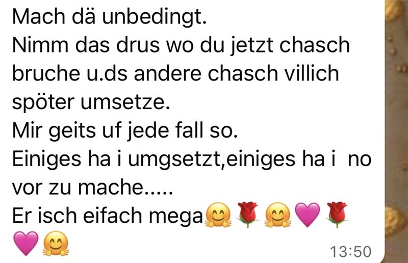 Feedback einer Teilnehmerin